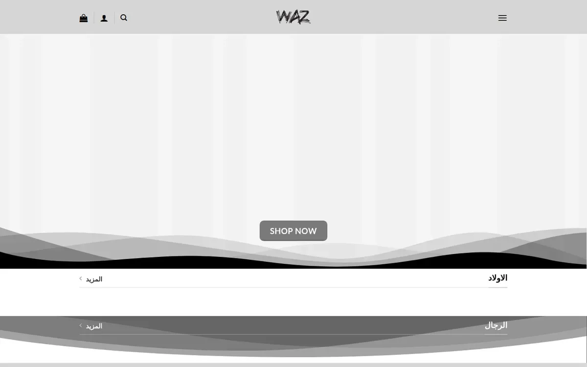 لقطة من موقع Waz Store