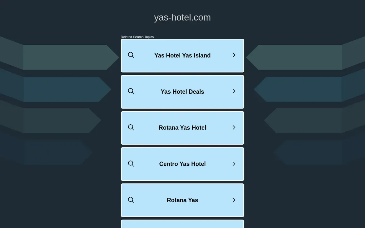 لقطة من موقع Yas Hotel